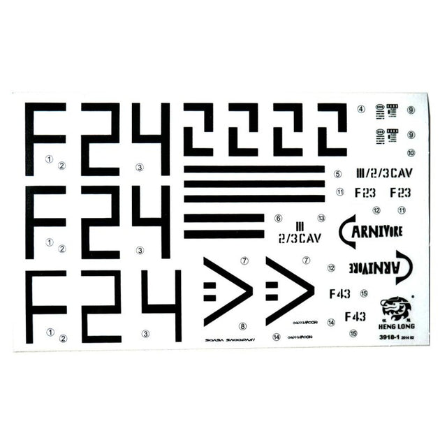 Decals M1A2 Abrams