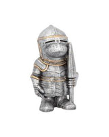 Silver knight Sir Defendalot figurine