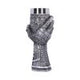 Medieval Knight Gauntlet Wine Goblet Hand Painted
