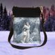 Small Gothic Winter Guardians Fantasy Wolf Shoulder Bag by Anne Stokes
