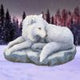Guardian of the North Wolf Figurine by Lisa Parker Snowy Wolf Ornament