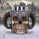 Viking Skull Helmet Tankard Historical Mug