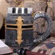 Crusader Medieval Knight Chainmail Tankard Historical Helmet Mug