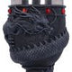 Black Chinese Dragon Coil Goblet Wine Glass