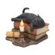 Witching Hour Cat Figurine by Lisa Parker Black Cat & Candle Ornament