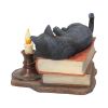 Witching Hour Cat Figurine by Lisa Parker Black Cat & Candle Ornament