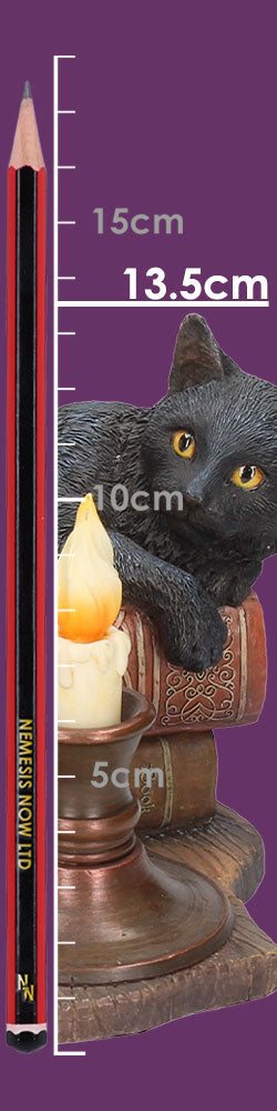 Witching Hour Cat Figurine by Lisa Parker Black Cat & Candle Ornament