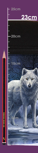 Small Warriors Of Winter Wolf Shoulder Bag by Lisa Parker