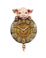 Highland Tickin' Cow Pendulum Clock