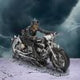 Hell on the Highway Skeleton Motorbike Ornament Figurine by James Ryman