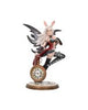 Aura Large Ice Fairy with Two Winter Wolf Companions Figurine