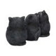 Three Wise Fat Cat Figurines 8.5cm - 3 Wise Cute Cats