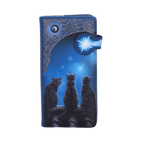 Nemesis Now Lisa Parker Wish Upon A Star Cat Purse Blue 18.5cm