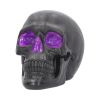 Geode Skull Black Purple Gothic Glitter Skull Figurine