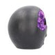 Geode Skull Black Purple Gothic Glitter Skull Figurine
