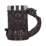 Bronze Drakkar Dragon Boat Viking Tankard