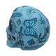Aqua Blue Traditional, Tribal Tattoo Fund Skull