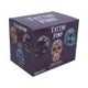 Aqua Blue Traditional, Tribal Tattoo Fund Skull