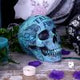 Aqua Blue Traditional, Tribal Tattoo Fund Skull