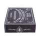 Black and White Spirit Board and Planchette Jewellery Storage Box with Mirror