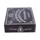 Black and White Spirit Board and Planchette Jewellery Storage Box with Mirror