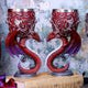 Dragons Devotion Twin Dragon Heart Set of Two Goblets
