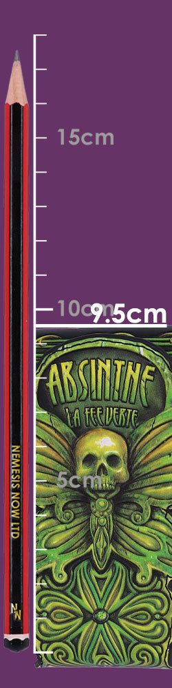 Absinthe La Fee Verte Green Fairy Embossed Purse