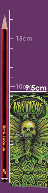 Absinthe La Fee Verte Green Fairy Embossed Purse