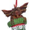 Gremlins Mohawk in Stocking Hanging Festive Decorative Ornament