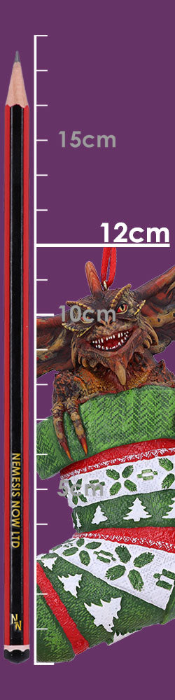Gremlins Mohawk in Stocking Hanging Festive Decorative Ornament