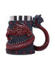Black Chinese Dragon Coil Goblet Wine Glass