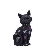Spook Witches Familiar Black Cat and Bubbling Cauldron Figurine