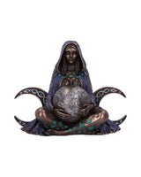 Triple Moon Goddess Bronze Incense Burner
