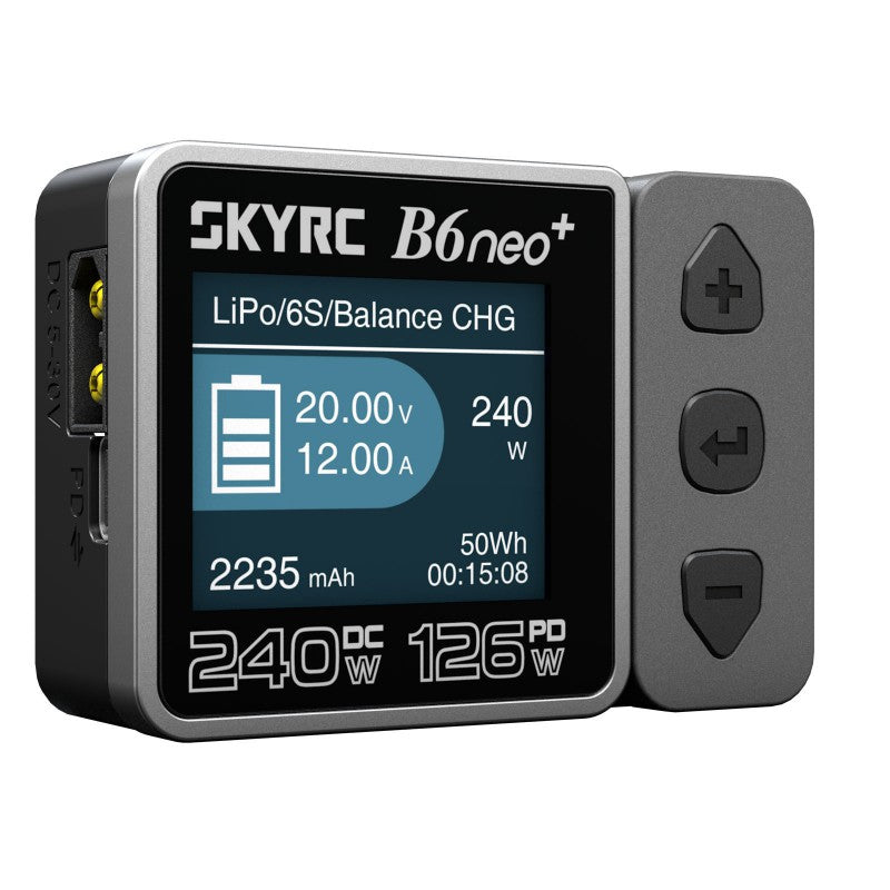 B6 Neo+ DC smart charger (240W) - Black&Grey
