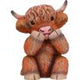 Three Wise Highland Cow Figurines 9.6cm