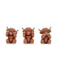 Three Wise Donkeys 11cm