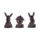 Three Wise Donkeys 11cm