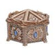 Gold Detailed Pandora's Trinket Box