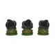 Three Wise Wizard Toad Figurines