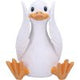 Three Wise Goofy Geese Figurines in See no, Hear no, Speak no evil poses