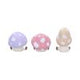 Three Wise Multicoloured Toadstool Figurines in See no, Hear no, Speak no evil poses