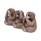 Three Wise Sloths Figurines by Nemesis Now