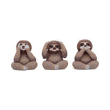 Three Wise Sloths Figurines by Nemesis Now
