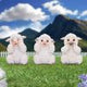 Three Wise Sheep Figurines by Nemesis Now