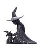 Witch Cat Lantern Figurine