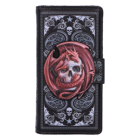 Skull Embrace Embossed Purse (AS) 18.5cm