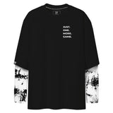 FragON tie dye long sleeve T-shirt, grey, L