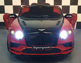 Battery children's car Bentley Continental 1.5 person black-red