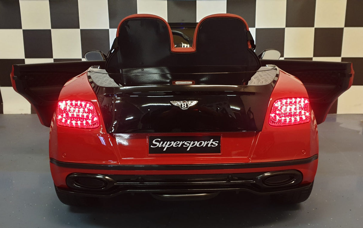 Battery children's car Bentley Continental 1.5 person black-red