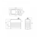 BH125W BL Servo HV 125.0kg/0.085sec @8,4V